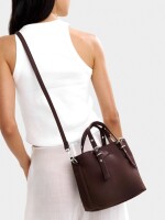 Bolso Tote De Nylon S marron