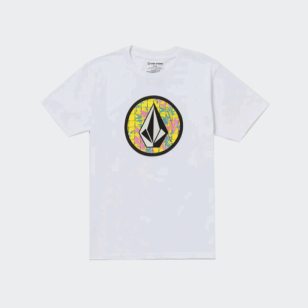 Remera Volcom Circle Stone Blanco