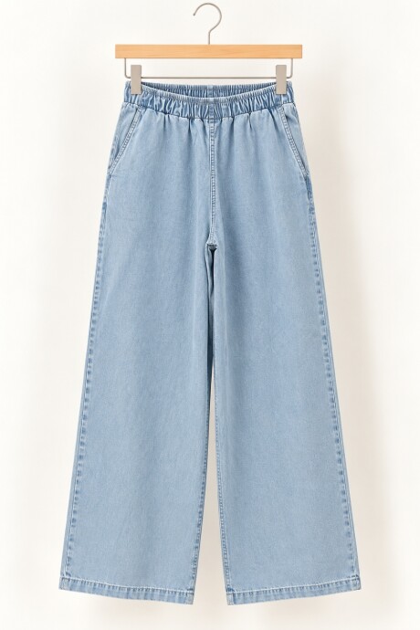 Pantalon Funk Denim Celeste