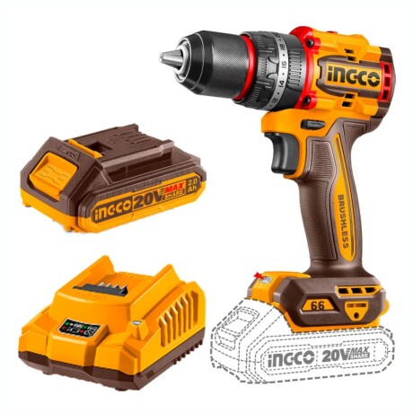 Taladro Atornillador Inalámbrico INGCO CIDLI20668 Con Percutor 13MM Taladro Atornillador Inalámbrico INGCO CIDLI20668 Con Percutor 13MM