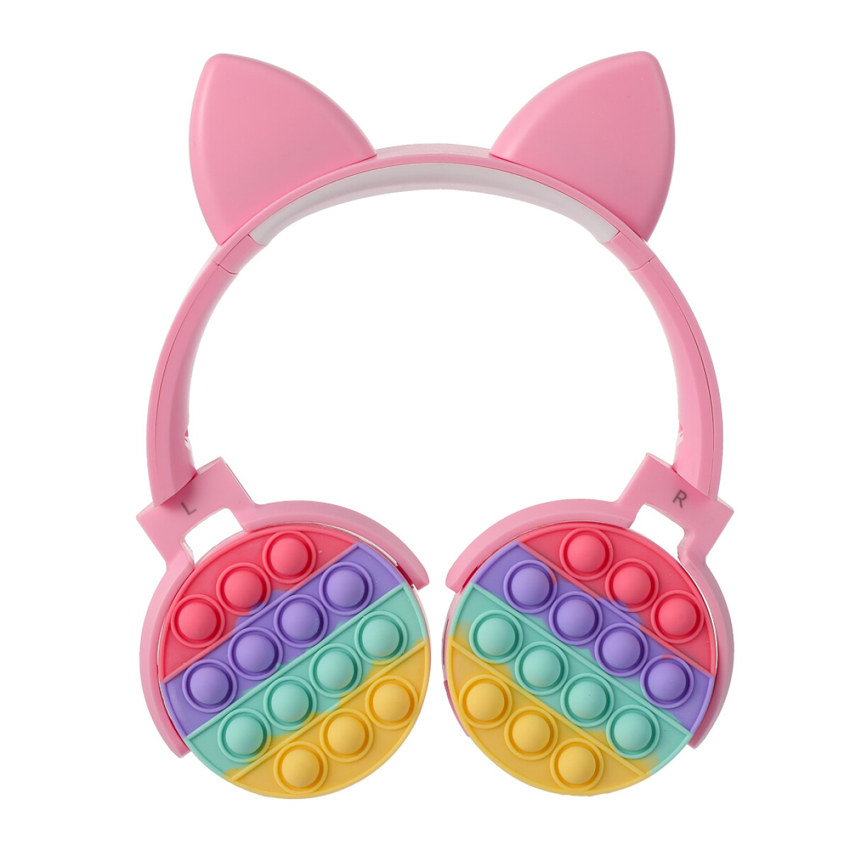 Auriculares plegables gatito - rosa 