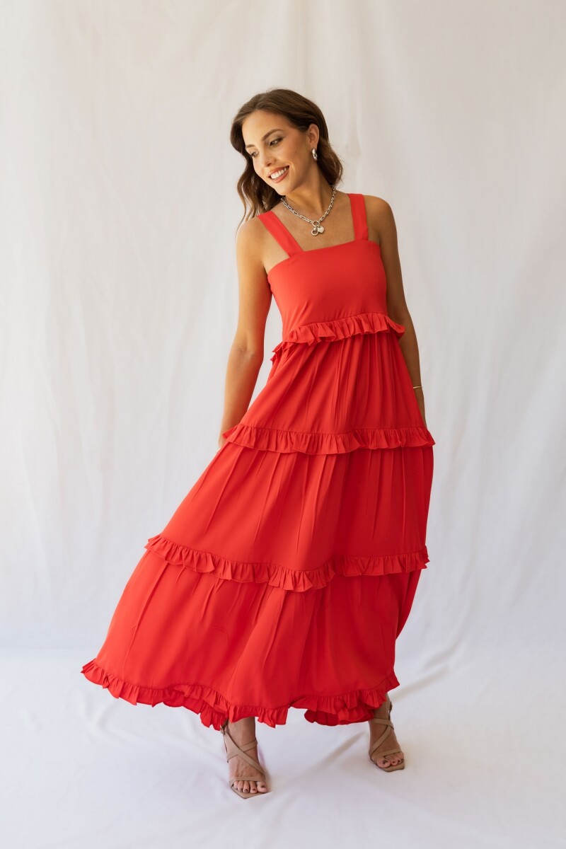 VESTIDO AMELIA MAXI ROUGE VESTIDO AMELIA MAXI ROUGE
