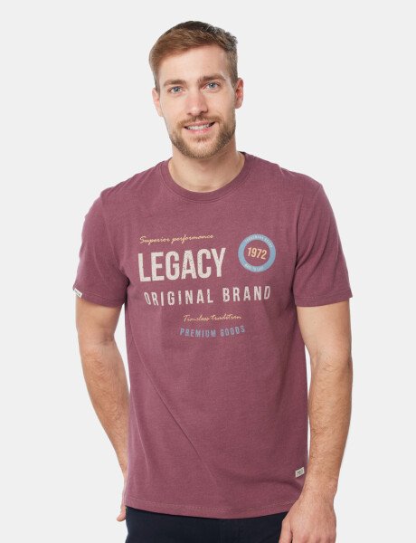 REMERA ESTAMPADA Bordo
