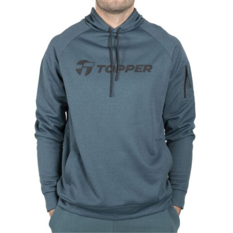 HOODIE POLY FLEECE MEN TRNG azul indi