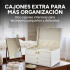 Joyero Organizador Alhajero 3 Pisos C/Llave Cuero Terciopelo Blanco