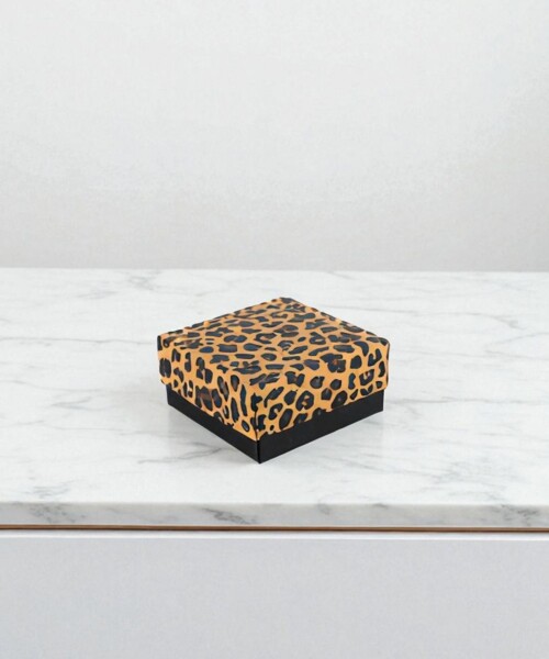 Caja laminada Caja Animal print - 12x12x6 cm