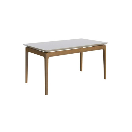 Mesa de Comedor Zara 1.2 Redonda Li­nea Manhattan Blanco/Natural