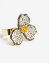 Anillos Medianos y Grandes Strass Anillo Flor Strass - Cristal