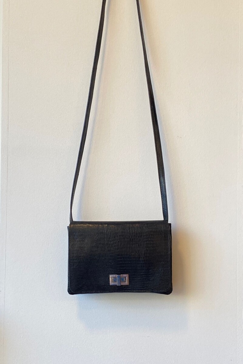 Cartera Gala - Iguana Negro 
