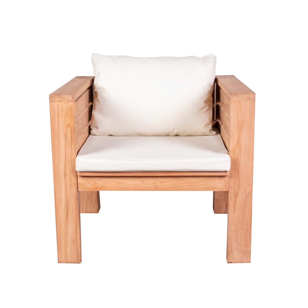 SET DE LIVING MADERA NATURAL-BEIGE PRESIDENT