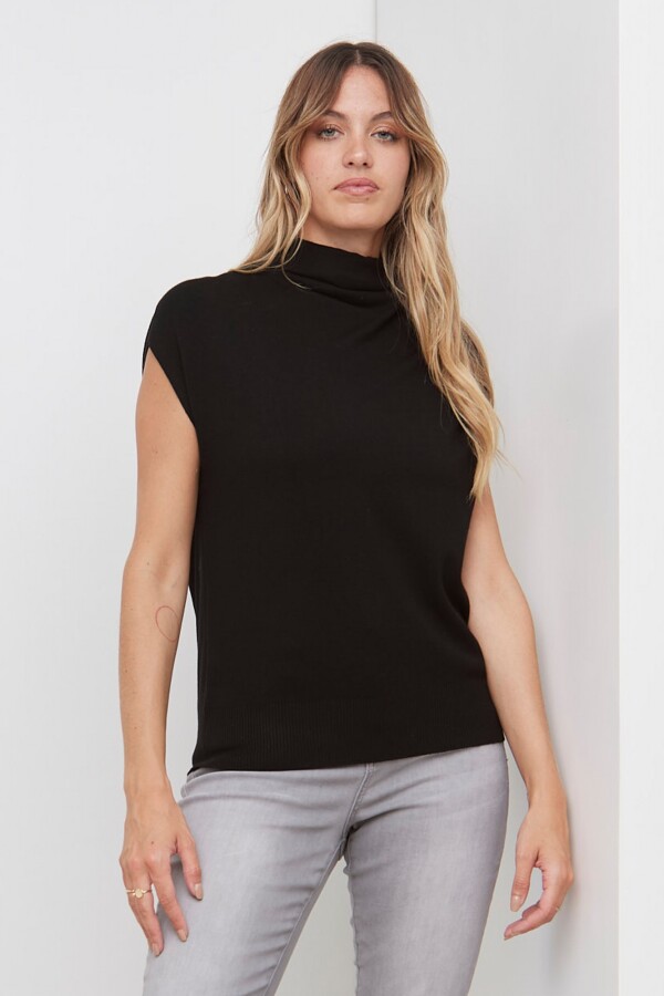 Buzo Cuello Alto NEGRO