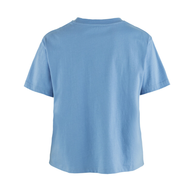 Polo Fjallraven Fjallblomster Logo T-shirt W Mujer Ultramarine