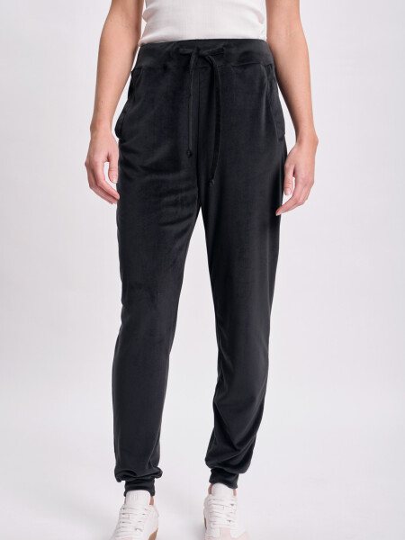 Pantalón jogger plush Negro