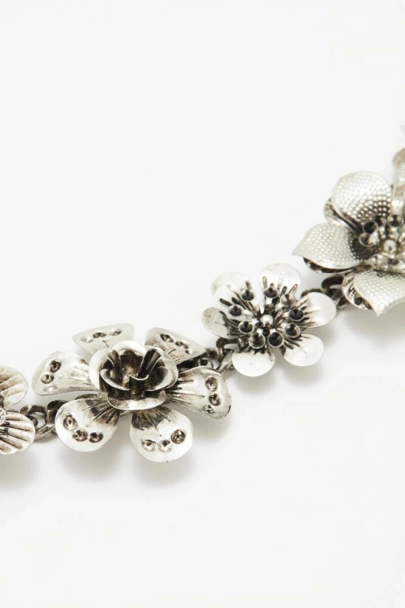 CIN METAL FLOWER Plata