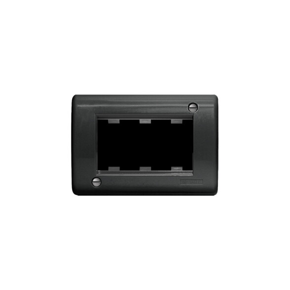 Caja exterior para 3 módulos negro - Ave C55611N