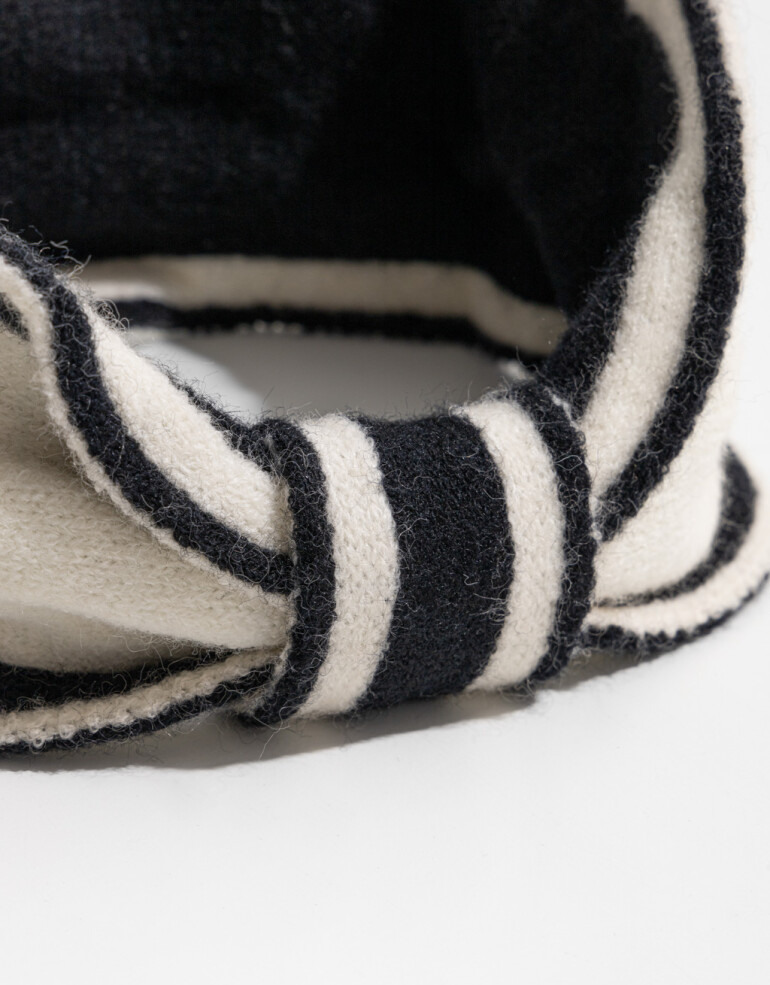 Vinchas Textiles Lisas Vincha Texil Con Nudo - Combinacion Bicolor