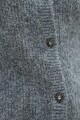 Cardigan bordado con canutillos gris melange