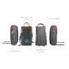 AM01 Matera Tipo Mochila 38cm Hudson - Gris