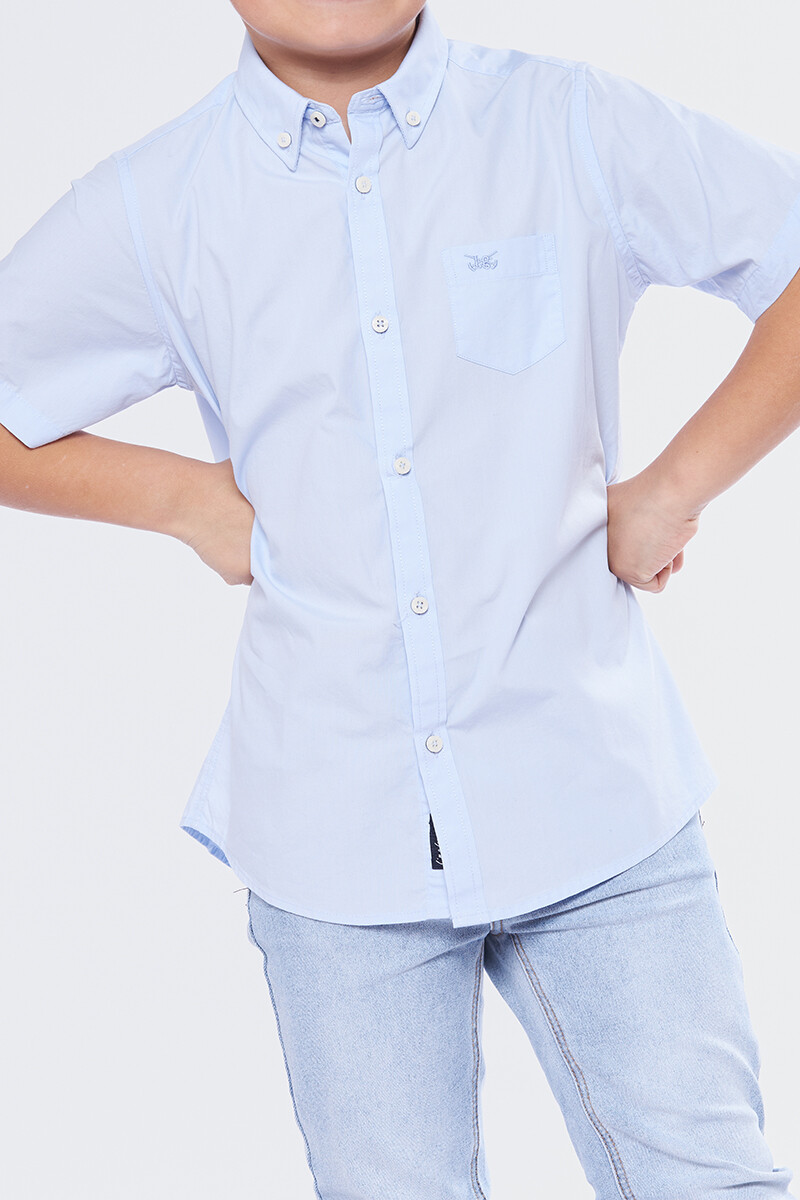 CAMISA LISA - Celeste 