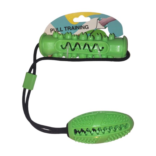 Juguete Dental Mascota Limpiador Higiene Morder Perros Color Variante Verde