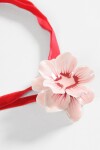 Collar chocker flor rosa