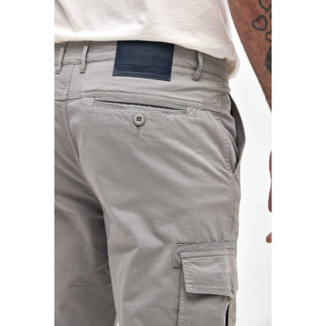 Pantalon cargo Roque I26 Gris perla
