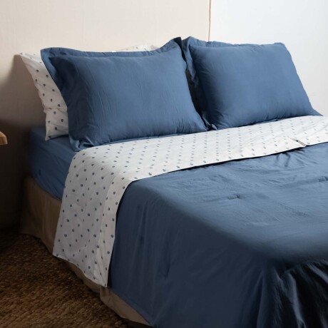 SET CUBRECAMAS 2 PLAZAS POLIESTER PREWASHED