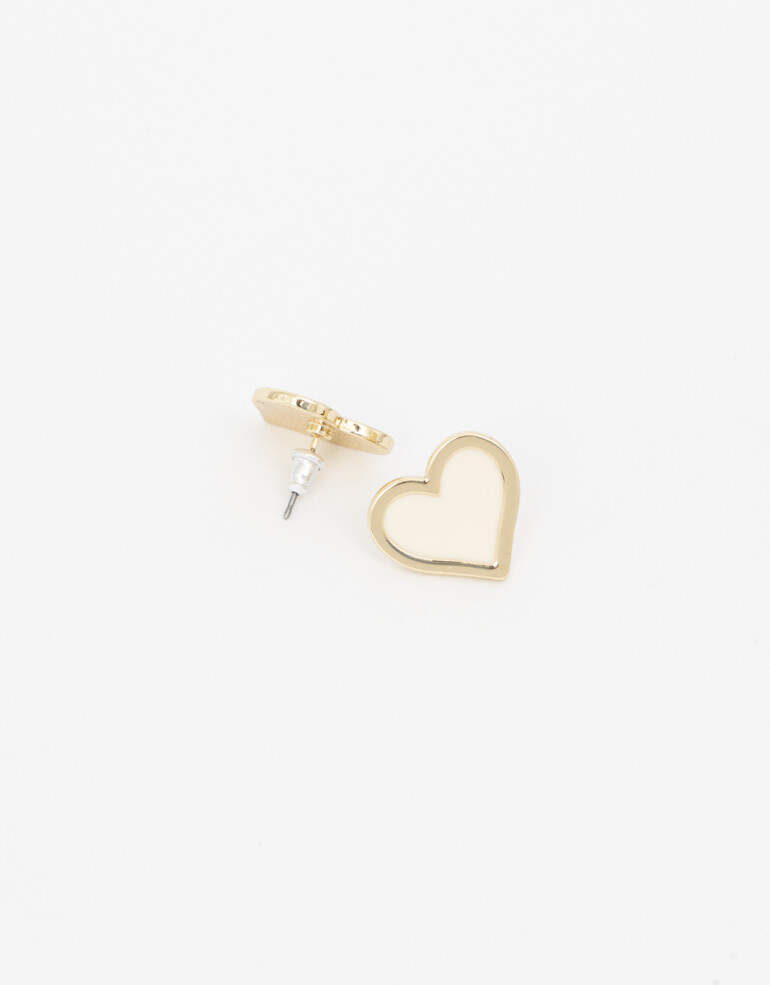 Aros Pasantes Color Aro Pasante Corazón - Rosa Claro