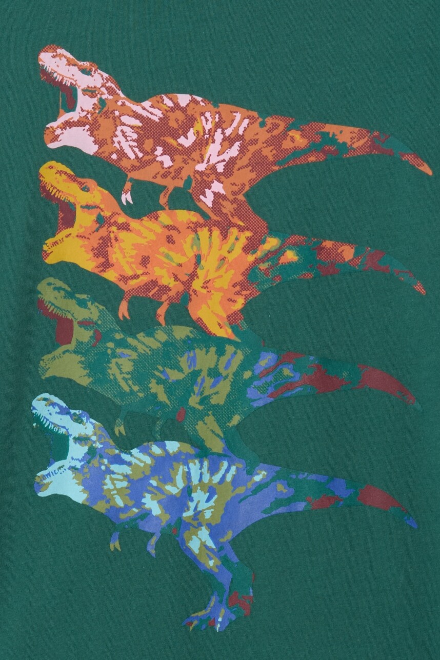 Remera Logo Gap Manga Larga Niño Green Dino