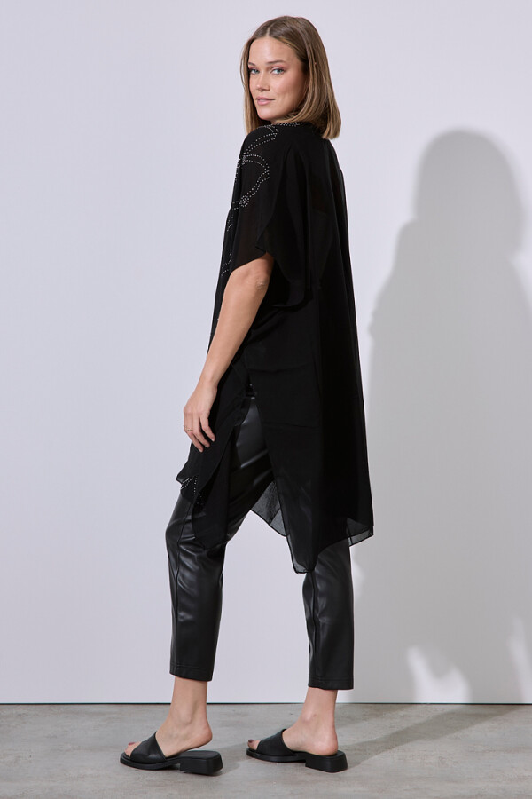 Kimono Noche NEGRO/PLATEADO