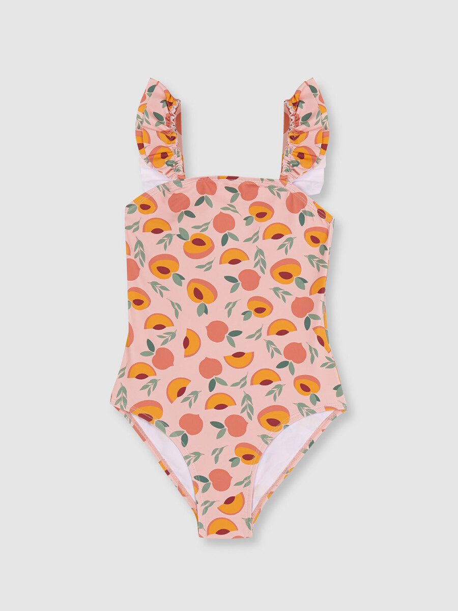 Bañador De Melocotones Rosa