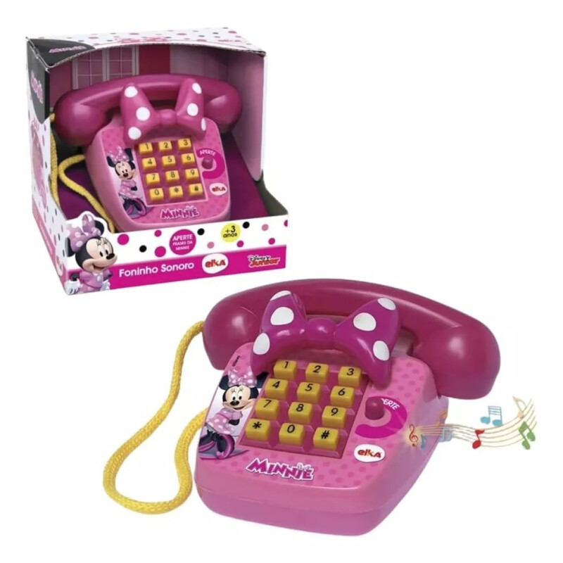 Teléfono De Juguete Elka Minnie Con Sonidos Teléfono De Juguete Elka Minnie Con Sonidos