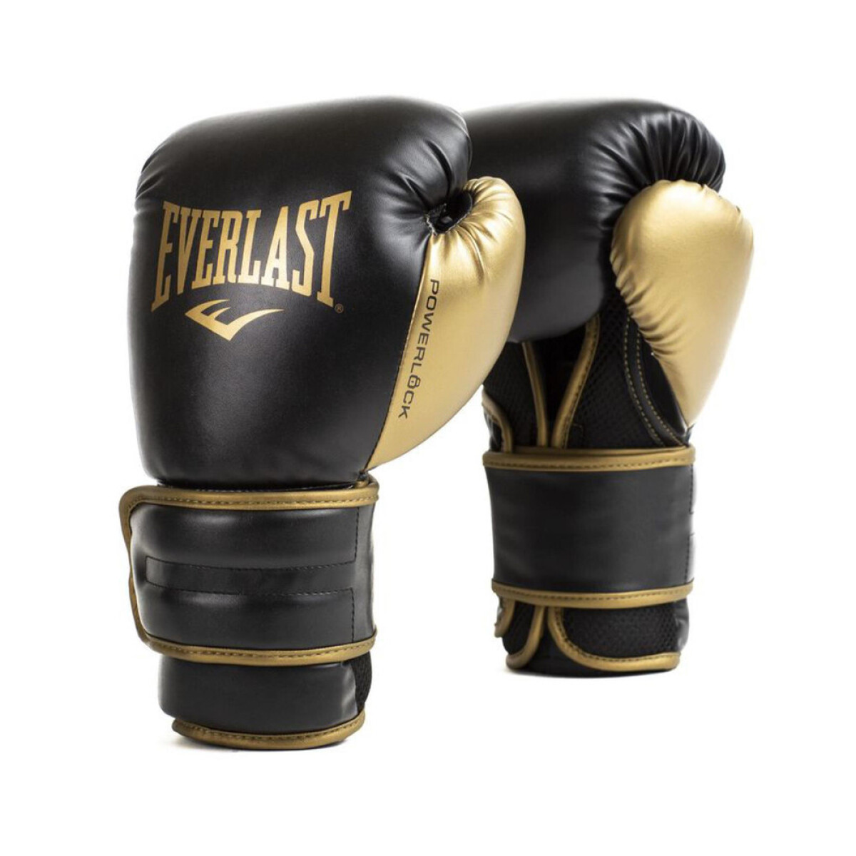GUANTE DE BOXEO EVERLAST POWERLOCK 2R 10OZ WT/GL - BLACK/GOLD 