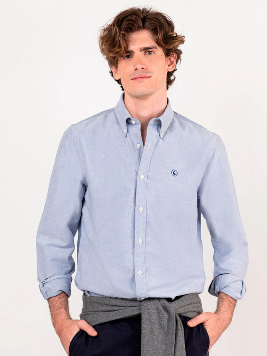 Camisa Oxford - Azul 