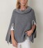 Poncho sand Gris