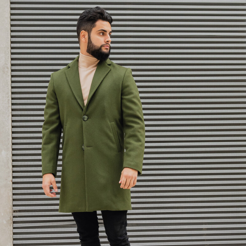 Tapado de lana Verde oliva