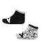 Medias de Mujer Converse x2 Craquel Blanco - Negro