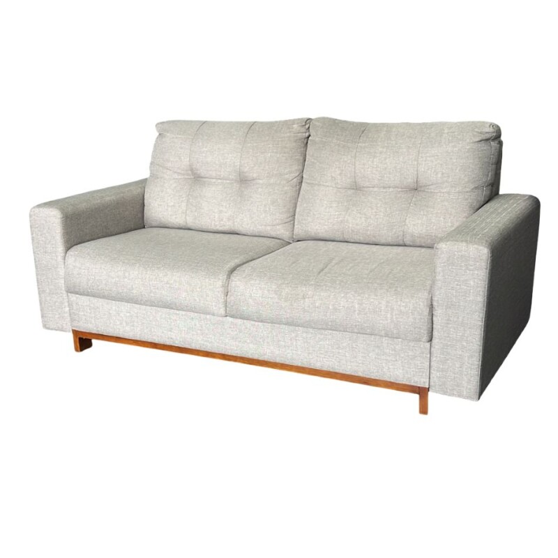 Sofa 3 cuerpos - Respaldo capitoneado - Tela beige Sofa 3 cuerpos - Respaldo capitoneado - Tela beige
