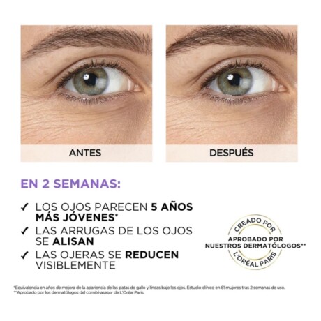 Sérum para ojos L'Oreal Revitalift con ácido hialurónico + cafeína Sérum para ojos L'Oreal Revitalift con ácido hialurónico + cafeína