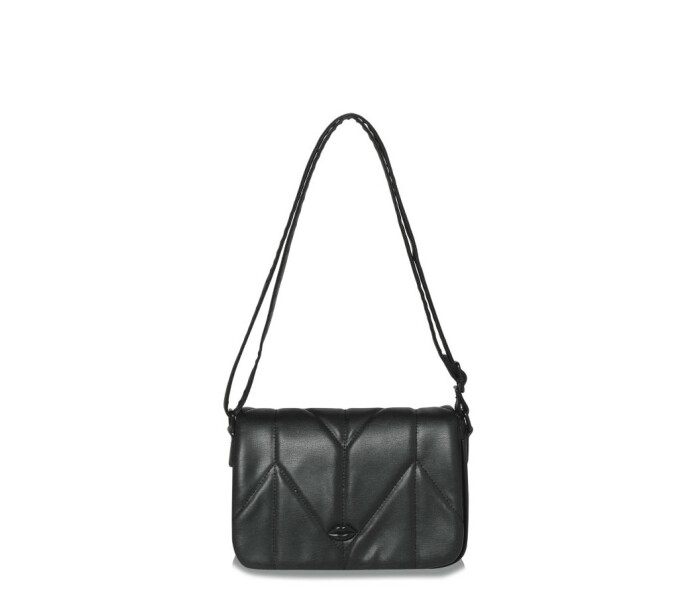 Cartera Las Oreiro Con Tapa Negro