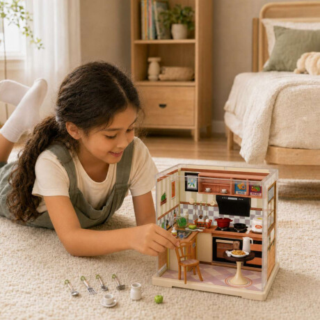 Casita en miniatura para armar Naranja