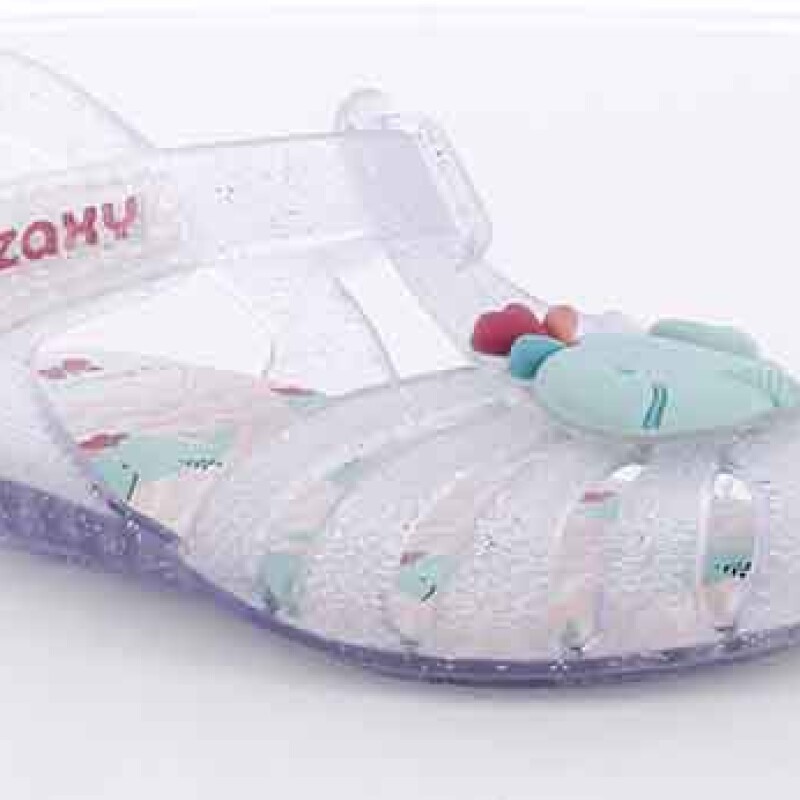 Sandalias Infantiles Zaxy Fundo Mar Baby Transparente - Brillantina