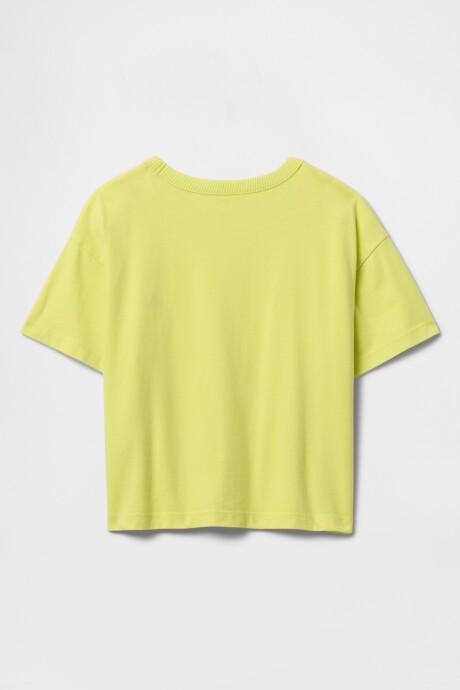 Remera Washed Toddler Niño Limon