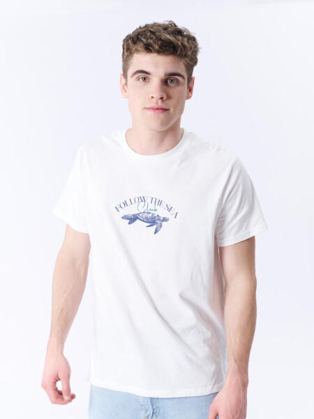 Remera estampa Blanca