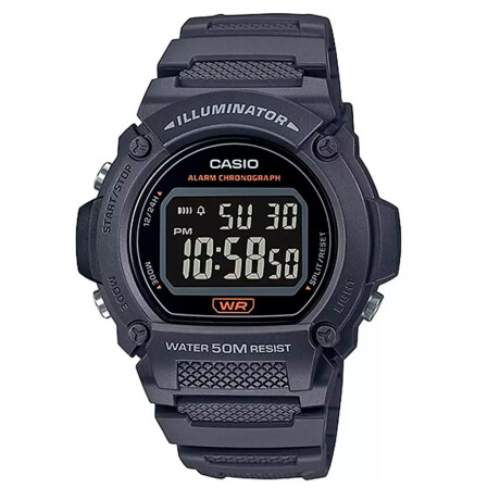 Reloj CASIO W219H-8BVDF en Resina Negro Esfera 47mm 0