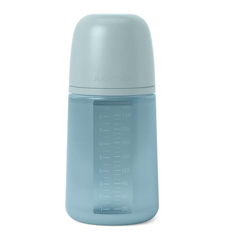 Biberón Silicona Fisiológico Suavinex Essence 240ml Celeste