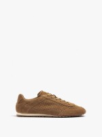 Zapatillas De Piel Monocromáticas camel