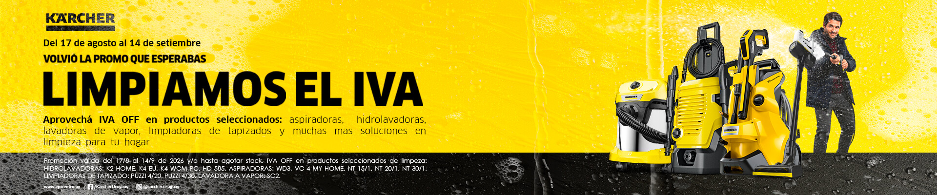 KARCHER LIMPIAMOS EL IVA