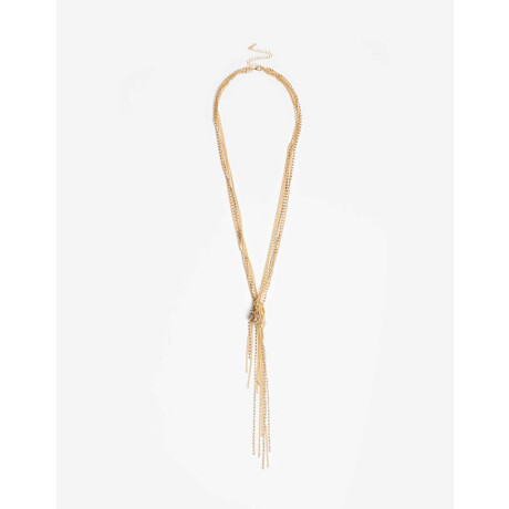 Collares Largos Strass Dorado