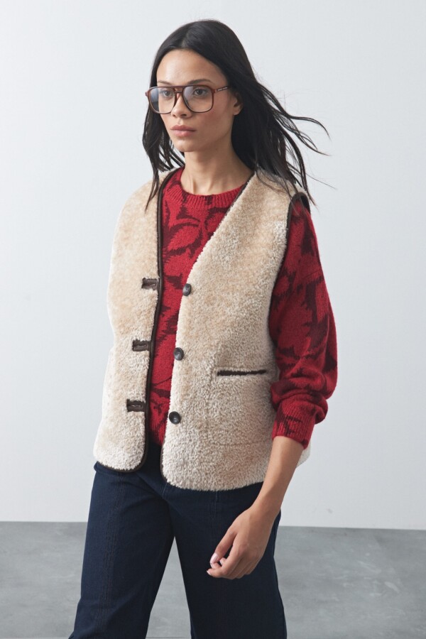 CHALECO CLEMENTIA Beige